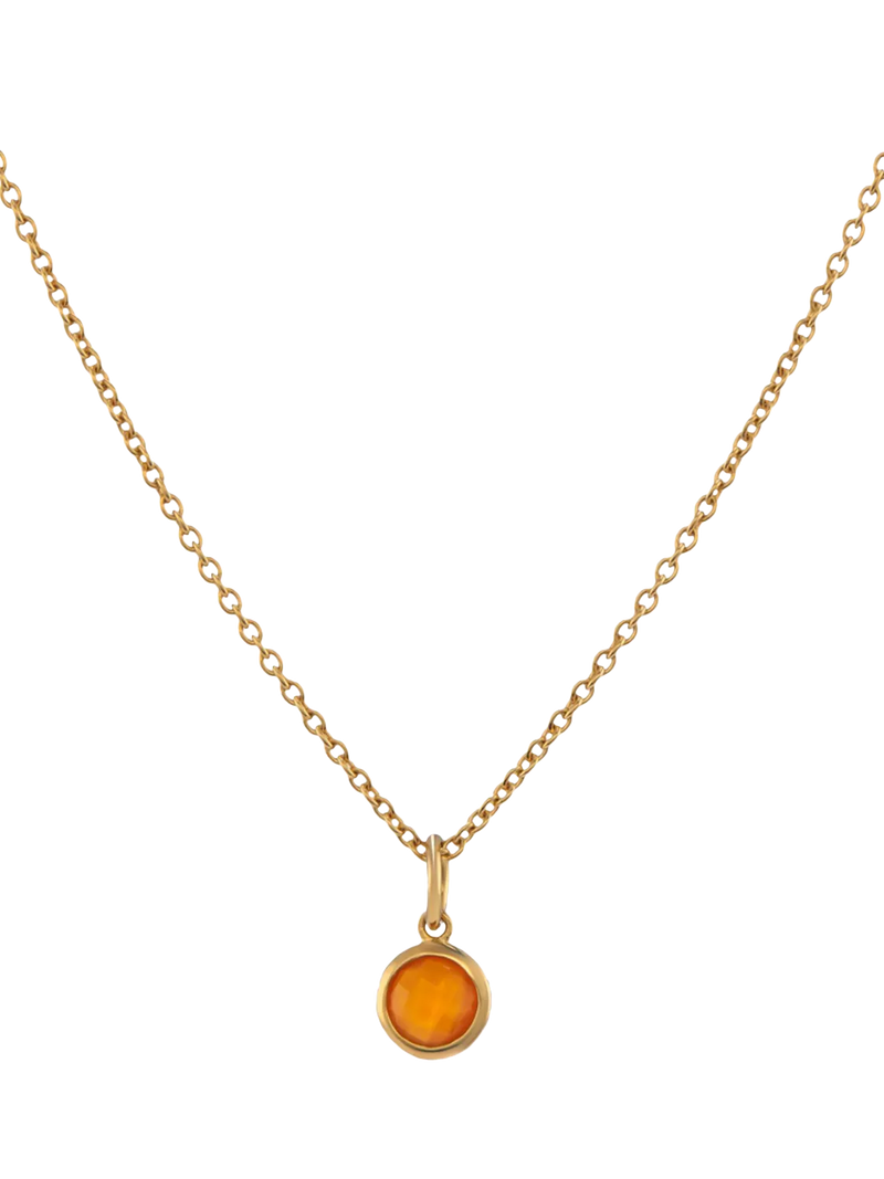 Auree Bilbao Topaz Birthstone Pendant Necklace 40-45cm