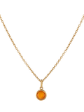 Auree Bilbao Topaz Birthstone Pendant Necklace 40-45cm