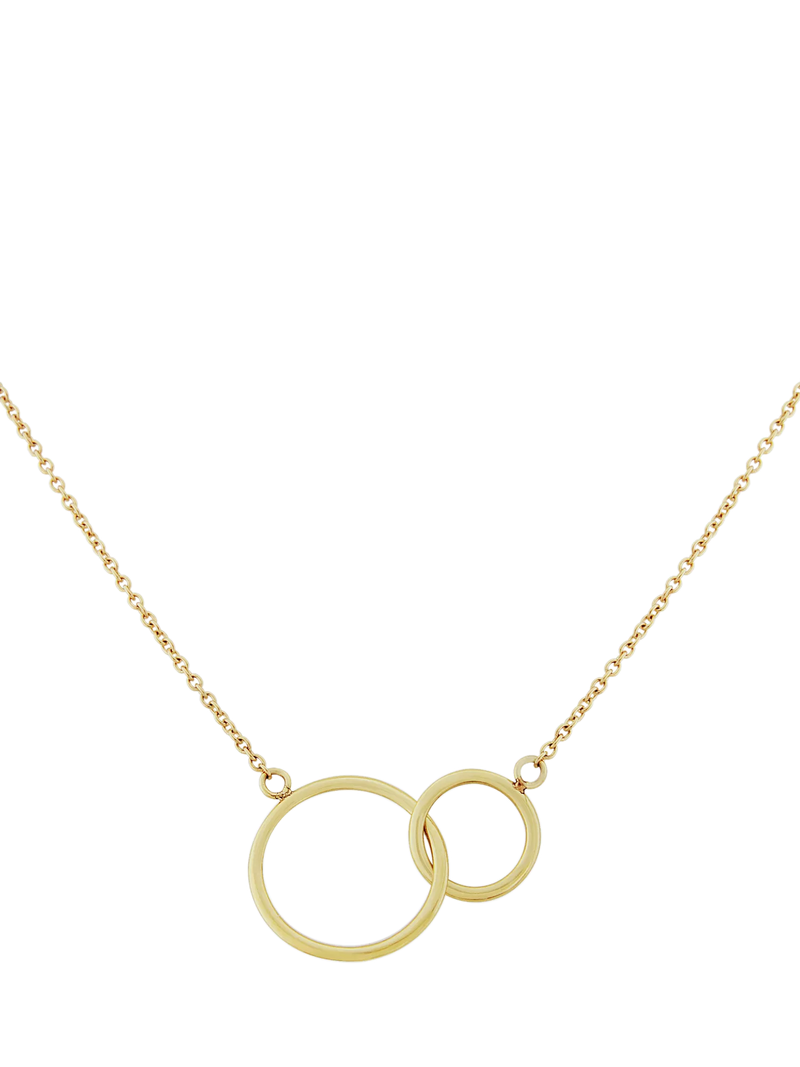 Auree Kelso Interlinking Rings Chain Necklace 39-43cm