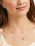 Auree Ortigia gemstone pendant necklace, gold vermeil, imported from the UK