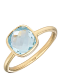 Auree Mondello Blue Topaz Cocktail Ring Gold