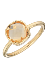 John Lewis Auree Mondello Golden Citrine Cocktail Ring- Buy online at McGrocer