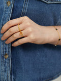 Auree golden citrine cocktail ring cushion cut 20mm - UK version