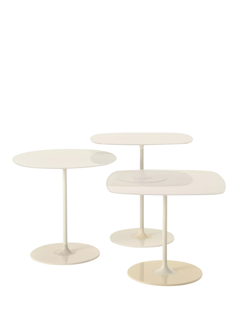 Kartell Thierry side table set of 3 white, imported from the UK