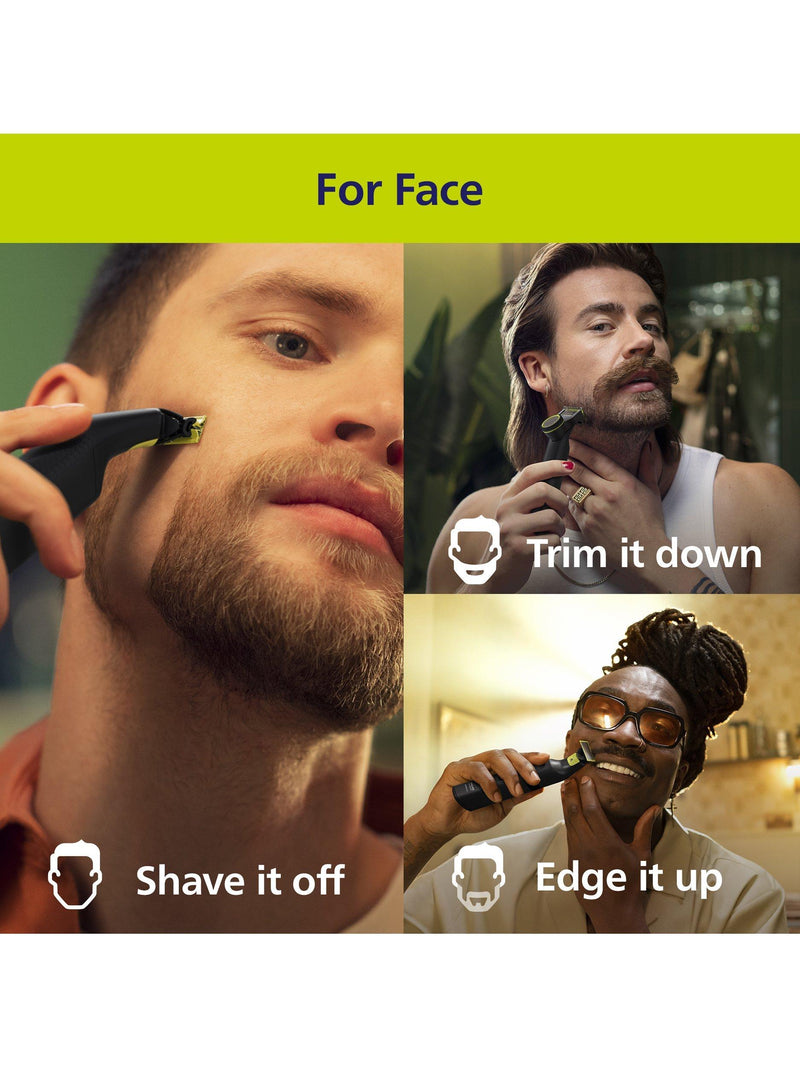Philips OneBlade Pro 360 beard trimmer green - British product