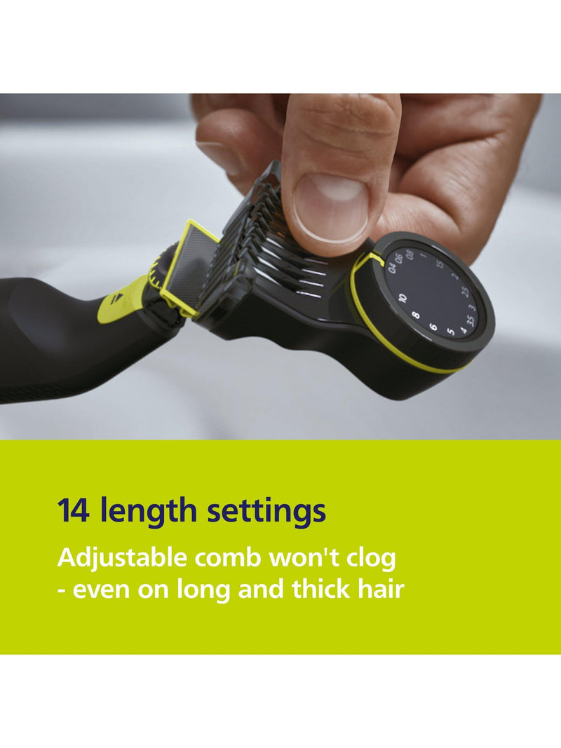 Philips OneBlade Pro 360 beard trimmer green - British product