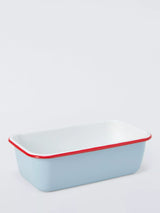 John Lewis John Lewis Christmas Enamel Loaf Tin White Multi 23cm- Buy online at McGrocer