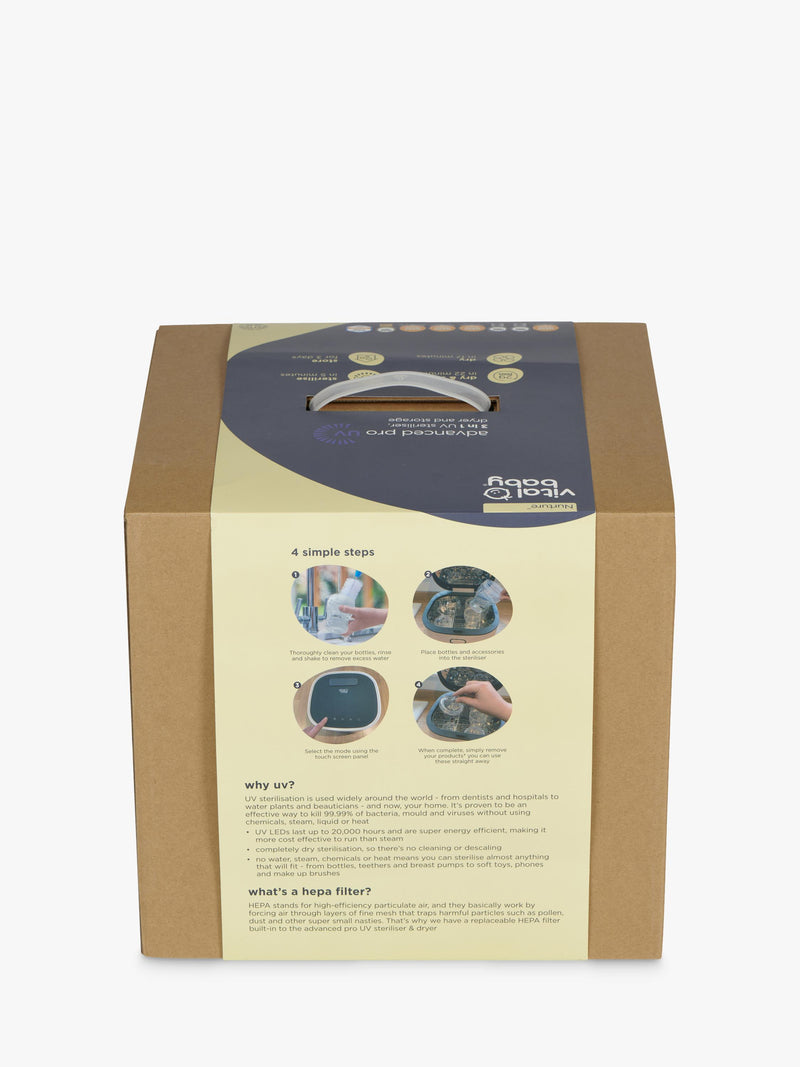 Vital Baby UV steriliser dryer Arctic White - British product