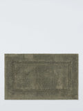 John Lewis Micro-Fresh Deep Pile Bath Mat, Dark Khaki, Medium (L50 x W80cm)