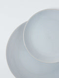 John Lewis stoneware dinnerware set in ice blue, 12 piece (British brand)