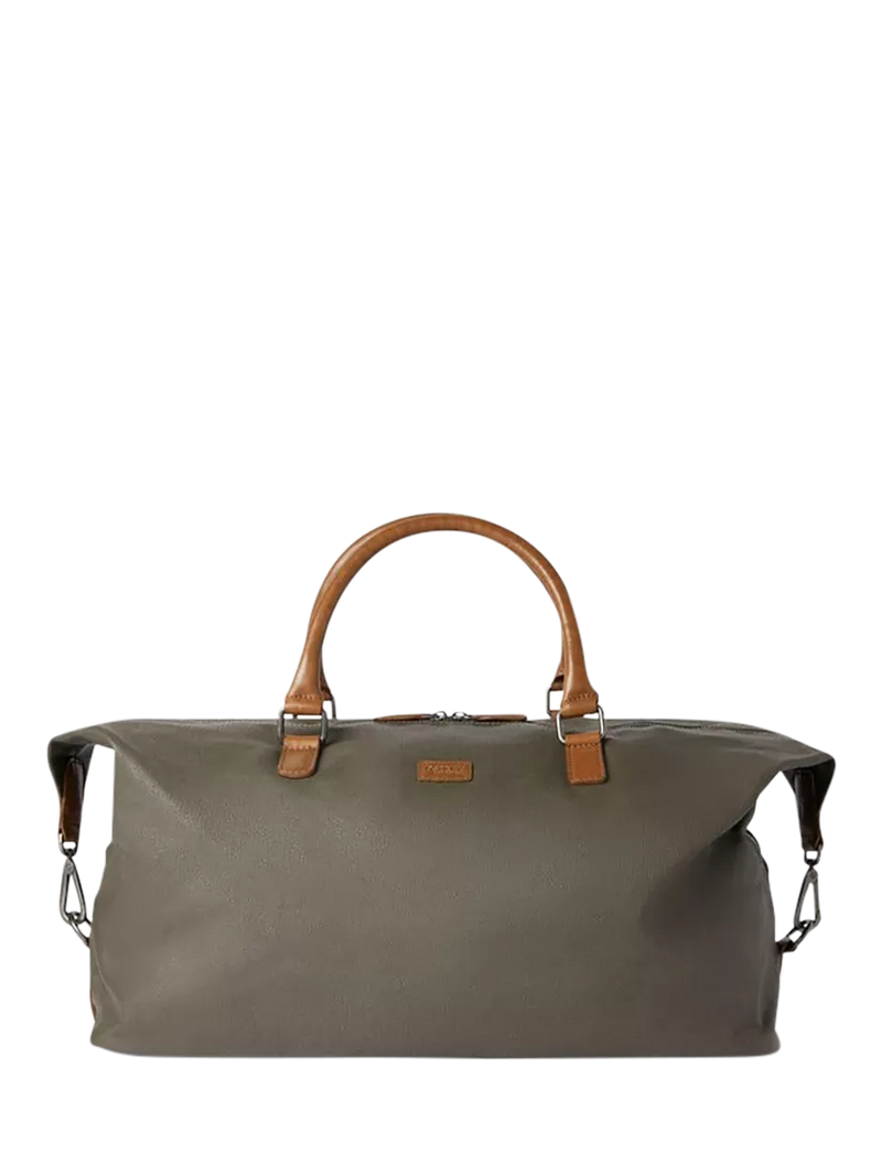 OSPREY LONDON The Grantham Waxed Canvas and Leather Weekend Bag