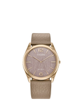 Citizen Stiletto women's watch brown leather strap 38mm, UK version