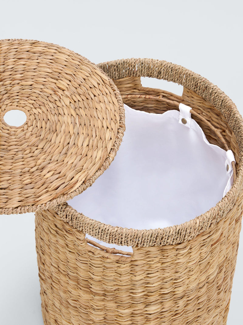 John Lewis natural bulrush laundry basket 60x40cm (British brand)