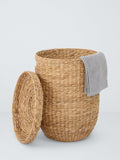 John Lewis natural bulrush laundry basket, imported from the UK