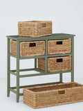 John Lewis sage bathroom storage unit with bulrush drawers, UK version