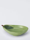 Deliciously Ella pear stoneware serving bowl 26cm green (British brand)