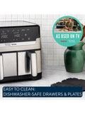 Tefal dual drawer air fryer 8.3L (British brand)