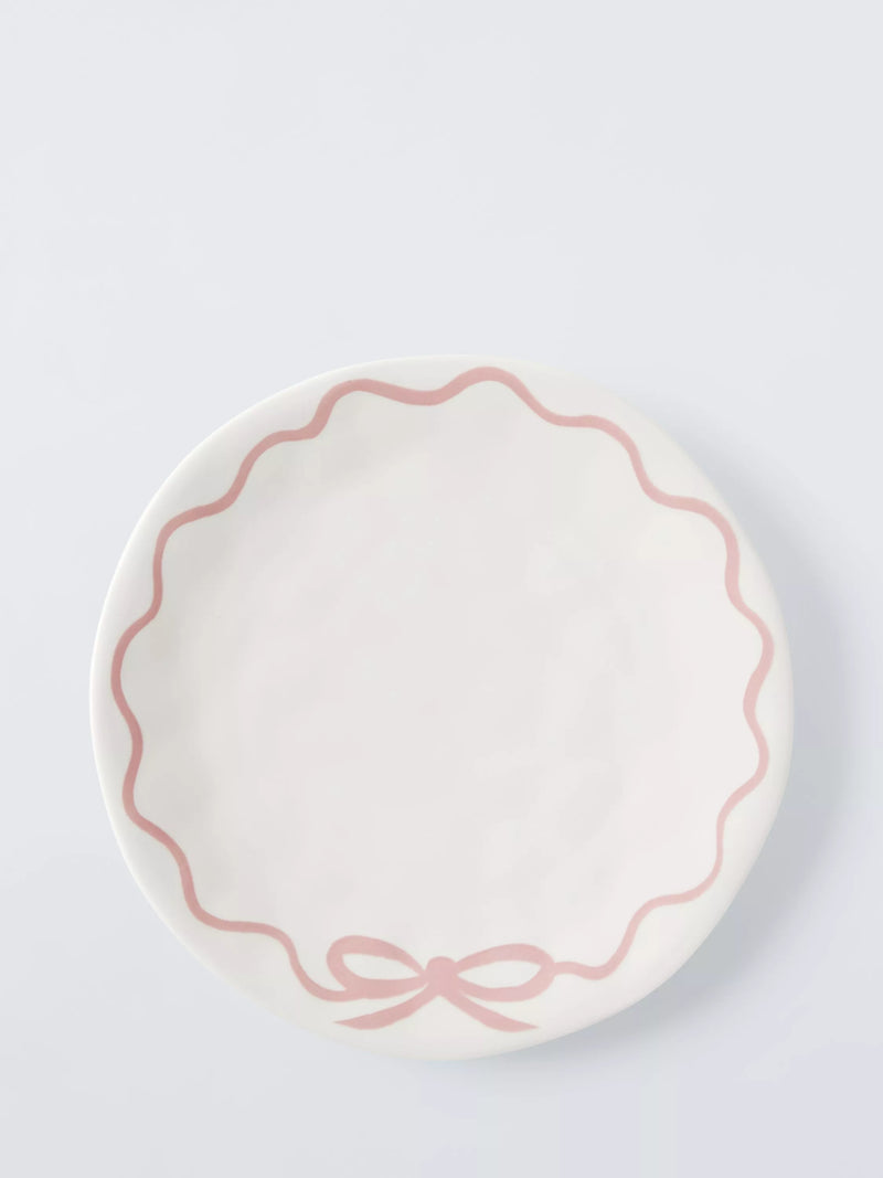 John Lewis Flora Bow pink side plate 20cm, UK version