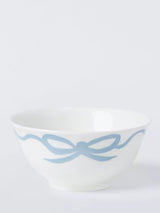 John Lewis John Lewis Flora Bow Fine China Cereal Bowl, Blue, 15cm- Buy online at McGrocer