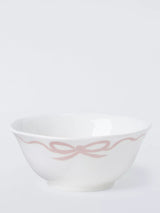 John Lewis John Lewis Flora Bow Fine China Cereal Bowl, Pink, 15cm- Buy online at McGrocer