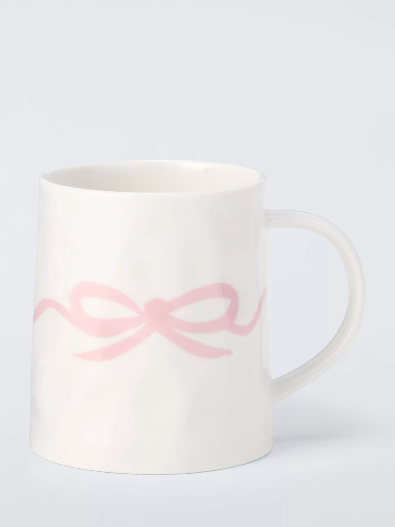 John Lewis Flora Bow pink mug 440ml, UK version