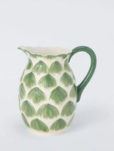 John Lewis John Lewis X Deliciously Ella Artichoke Hand Painted Stoneware Jug, 1.4L, Green- Buy online at McGrocer
