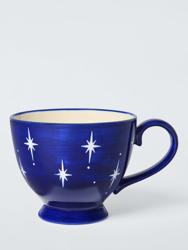 John Lewis hand painted stoneware teacup Night Sky 400ml, UK version