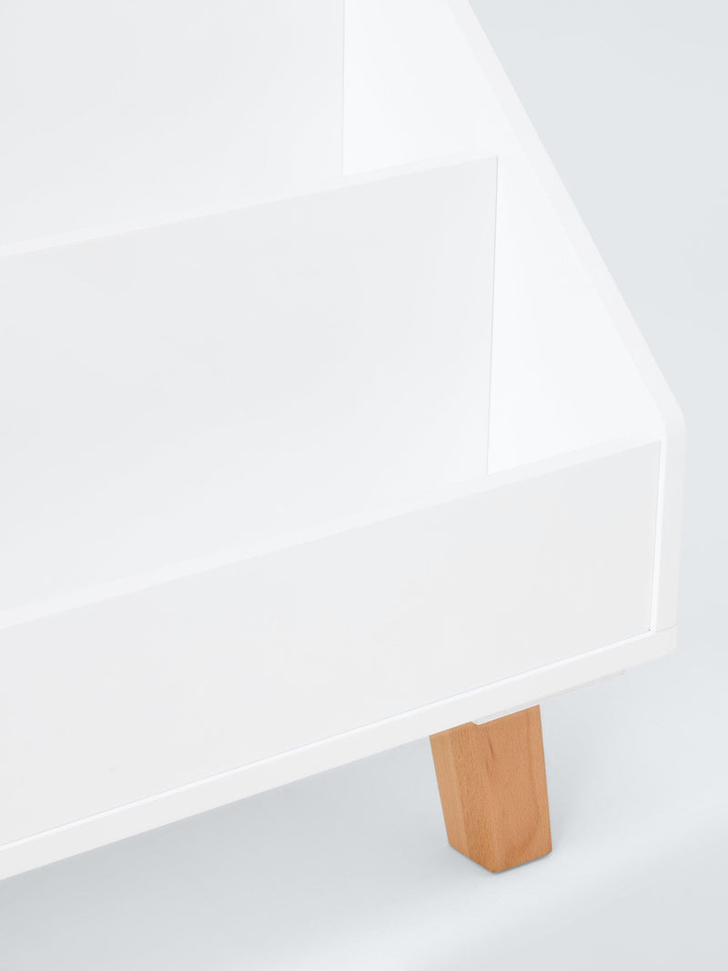 John Lewis Aran white book storage unit - imported from the UK