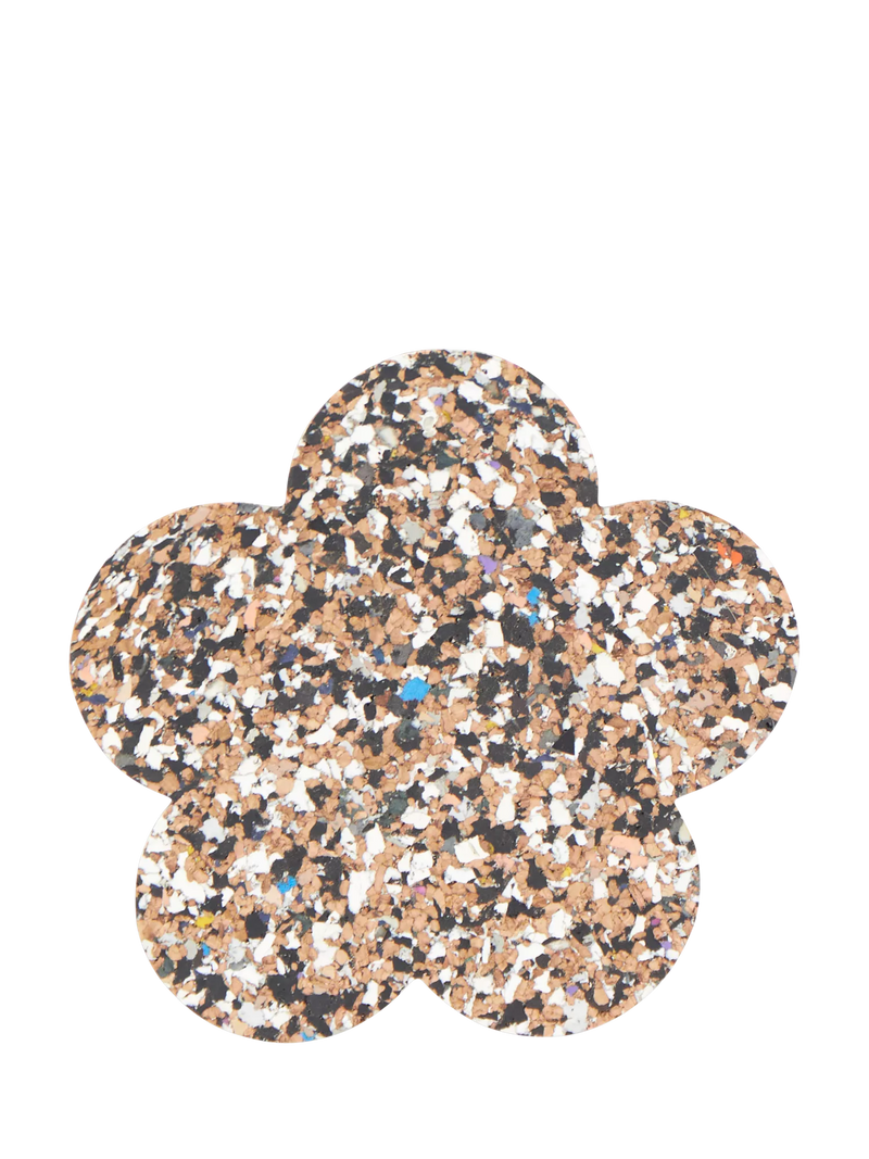 LIGA cork coaster set of 4 flower shaped, UK version