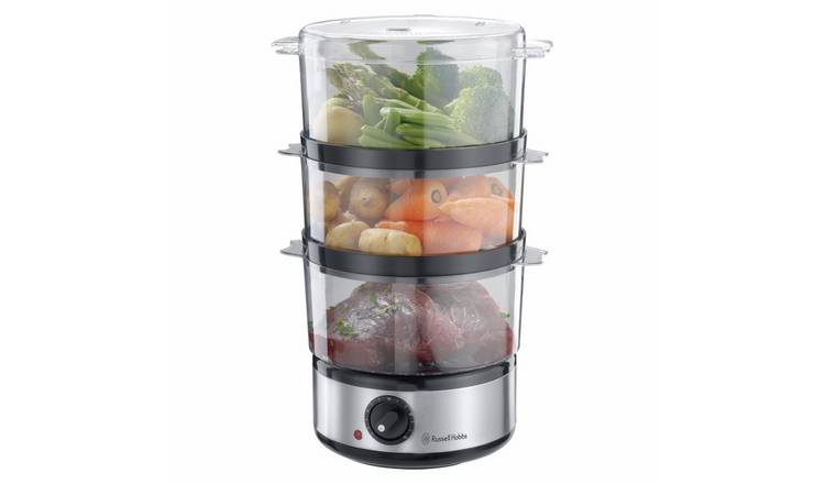 Russell Hobbs 3-tier plastic food steamer 7L (British brand)