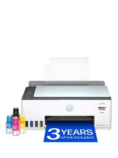 John Lewis HP Smart Tank 5108 All-in-One Wireless Printer, White- Buy online at McGrocer