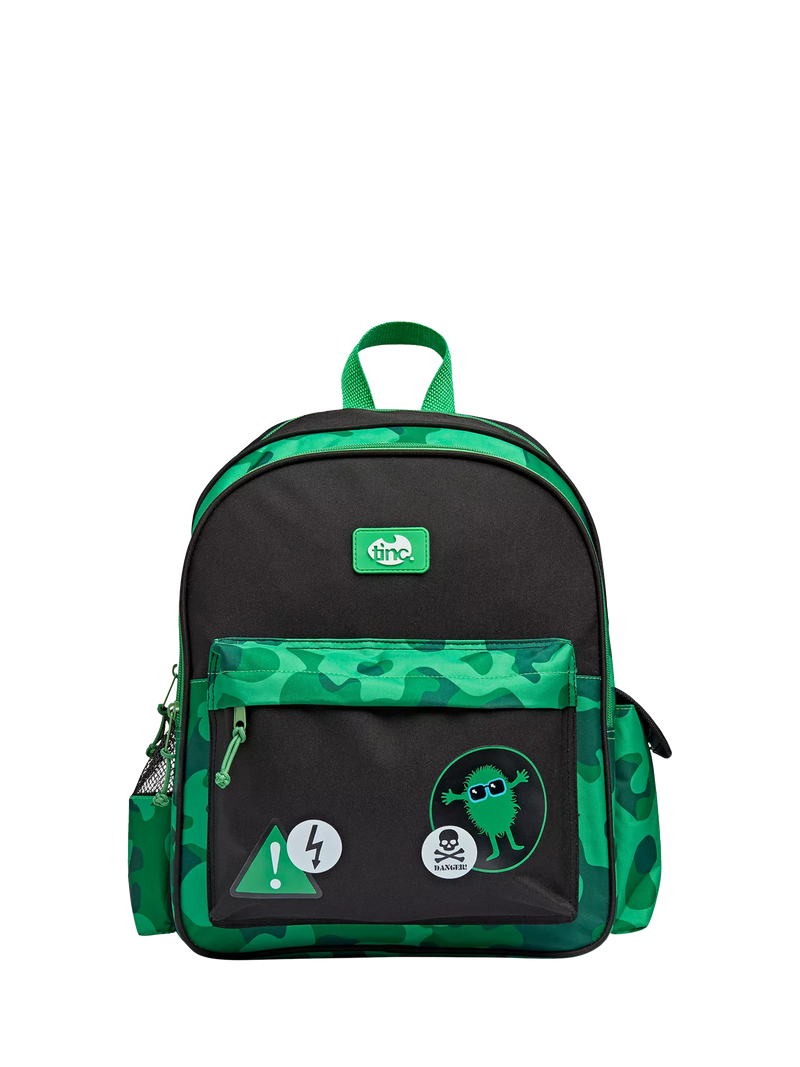 Tinc Kids Hugga Camo backpack green (British brand)