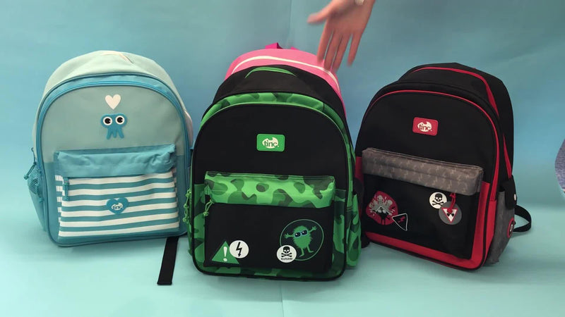 Tinc Kids Hugga Camo backpack green (British brand)