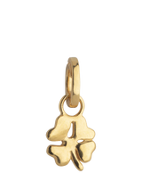 John Lewis ENAMEL Copenhagen Organic Clover Charm Gold- Buy online at McGrocer