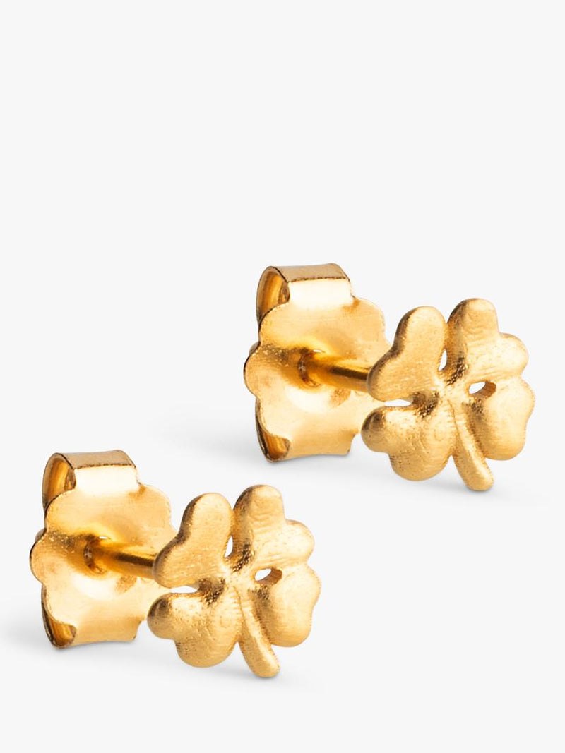 ENAMEL Copenhagen clover leaf stud earrings 5.5mm (British brand)
