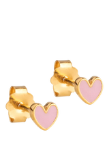 John Lewis ENAMEL Copenhagen Amore Enamel Heart Stud Earrings- Buy online at McGrocer