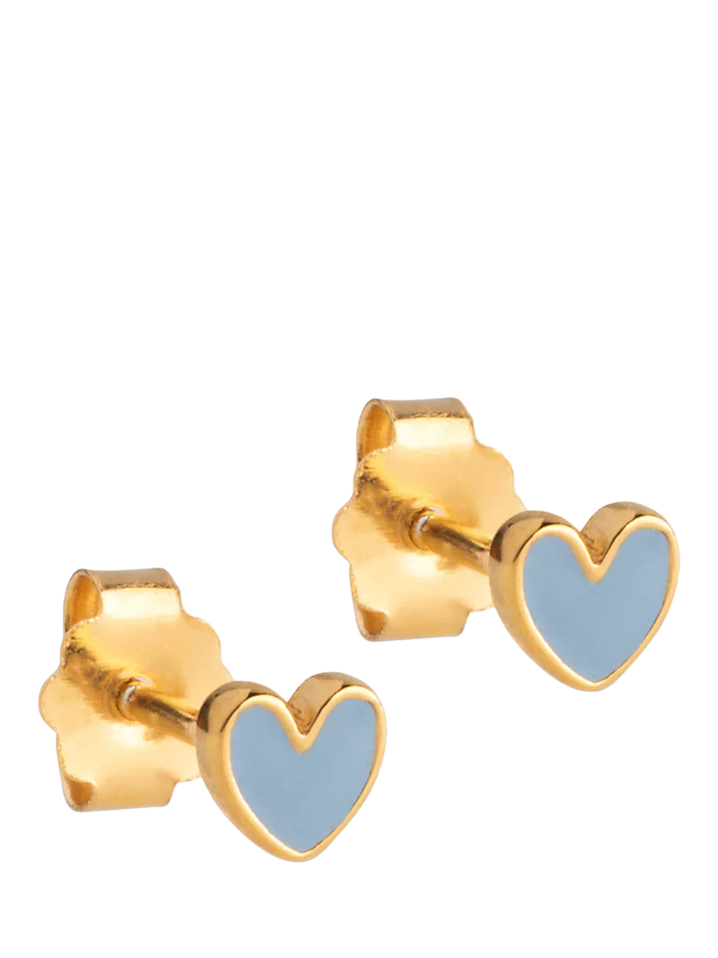 ENAMEL Copenhagen Amore Enamel Heart Stud Earrings