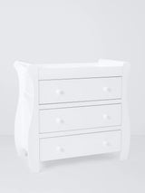 John Lewis John Lewis Noa White Changing Table Dresser with FSC-Certified Pine Wood- Buy online at McGrocer