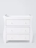 John Lewis Noa changing table dresser in white, imported from the UK