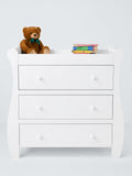 John Lewis Noa changing table dresser in white, imported from the UK