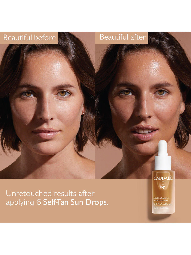 Caudalie self-tan drops Vinobronze 15ml, imported from the UK