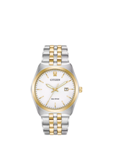 John Lewis Citizen Corso BM7334-58A Men's Stainless Steel Bracelet Watch White Dial- Buy online at McGrocer