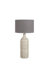 John Lewis Pacific Anika Woven Rattan Table Lamp Medium- Buy online at McGrocer