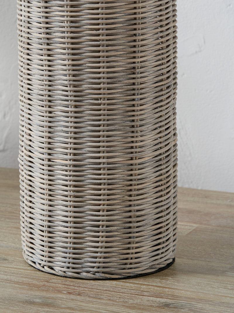 Pacific Anika woven rattan table lamp, UK version