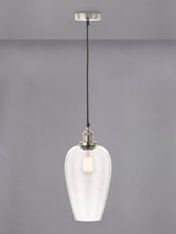 John Lewis Pacific Clio Long Glass Shade Pendant Ceiling Light- Buy online at McGrocer