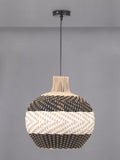 Pacific woven rattan pendant ceiling light black 39cm - British product