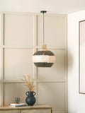Pacific woven rattan pendant ceiling light black 39cm - British product