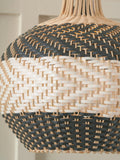 Pacific woven rattan pendant ceiling light black 39cm - British product