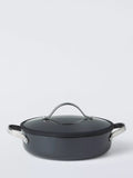 John Lewis 'The Pan' Aluminium Non-Stick Shallow Casserole & Lid, 24cm
