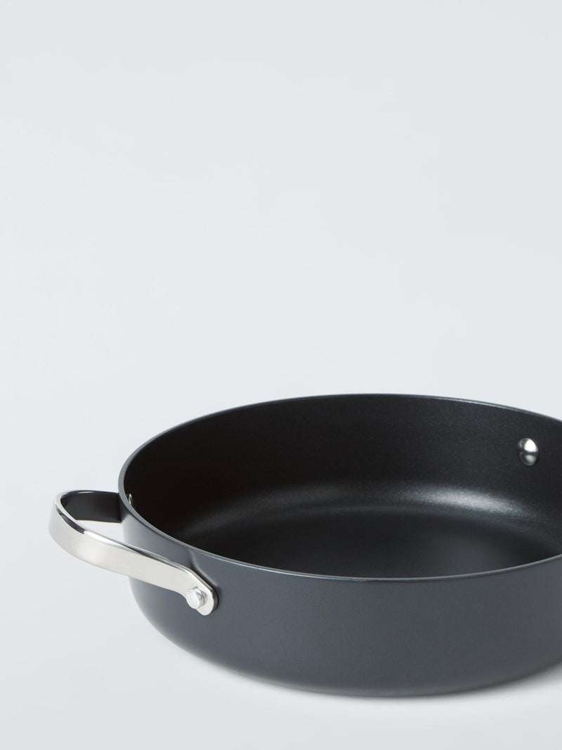 John Lewis non-stick aluminium casserole pan with glass lid - British product